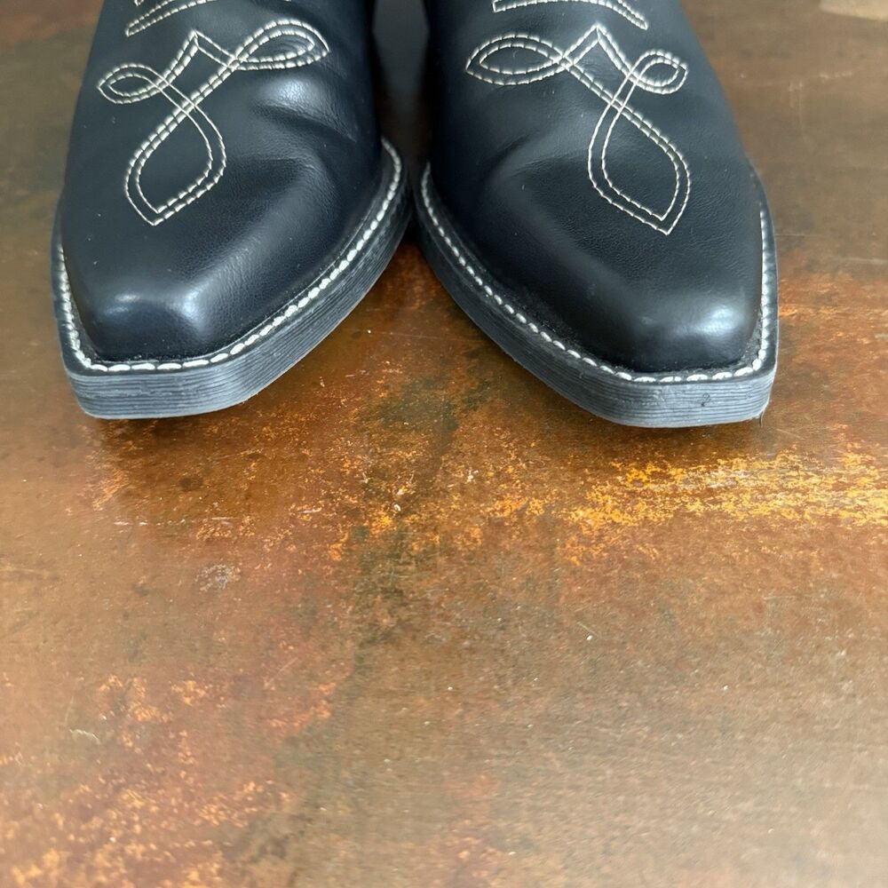 Wild Fabel Kenzi Brown Women's Tall Western Fun Rustic Dress Boots size 6.5 Edgy - Picture 10 of 16